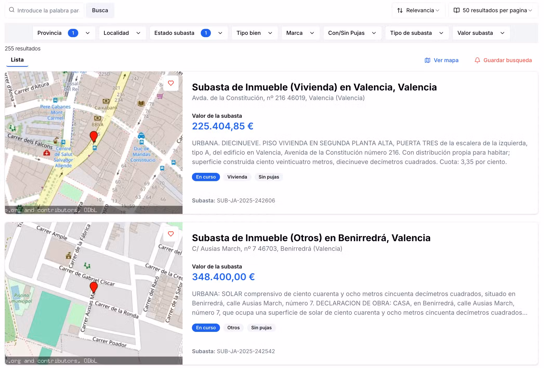Subastic - Buscador de subastas del BOE