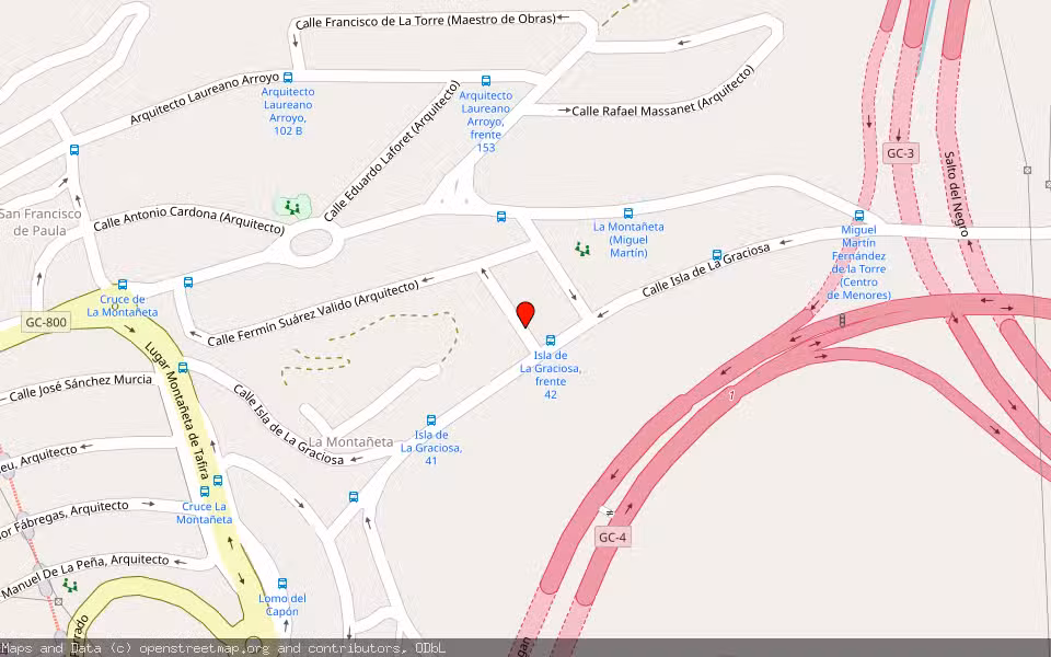 Mapa de Subasta Inmueble (Vivienda) en Las Palmas De Gran Canaria, Las Palmas
