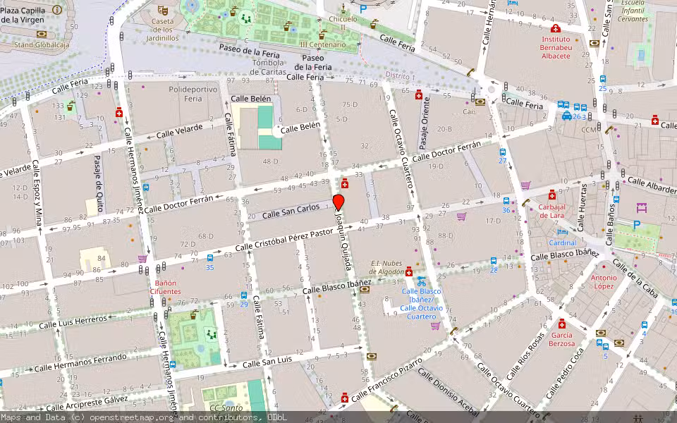 Mapa de Subasta Inmueble (Vivienda) en Albacete