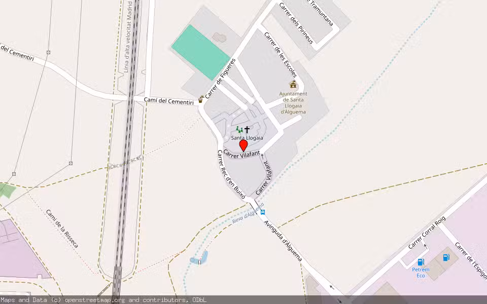 Mapa de Subasta Inmueble (Vivienda) en Santa Llogaia D'alguema, Girona