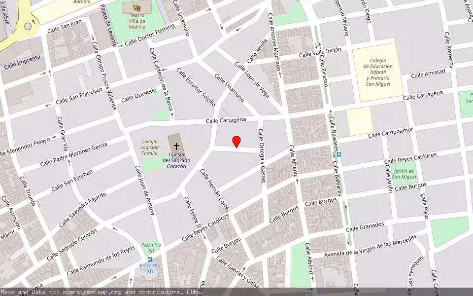 Mapa de Subasta Inmueble (Garaje) en Molina De Segura, Murcia