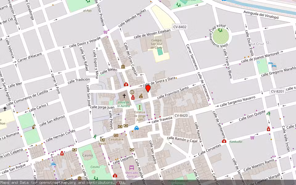 Mapa de Subasta Inmueble (Vivienda) en Novelda, Alicante/Alacant