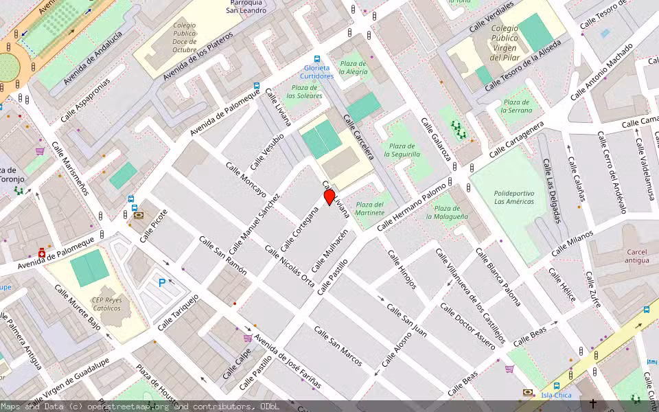 Mapa de Subasta Inmueble (Vivienda) en Huelva