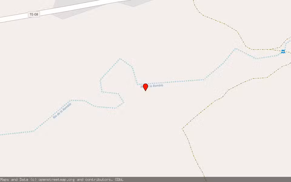 Mapa de Subasta Inmueble (Finca rústica) en Paraje La Rambla De Martin - Municipio Martin Del Rio, Teruel