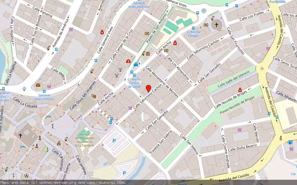 Mapa de Subasta Inmueble (Vivienda) en Ponferrada, León