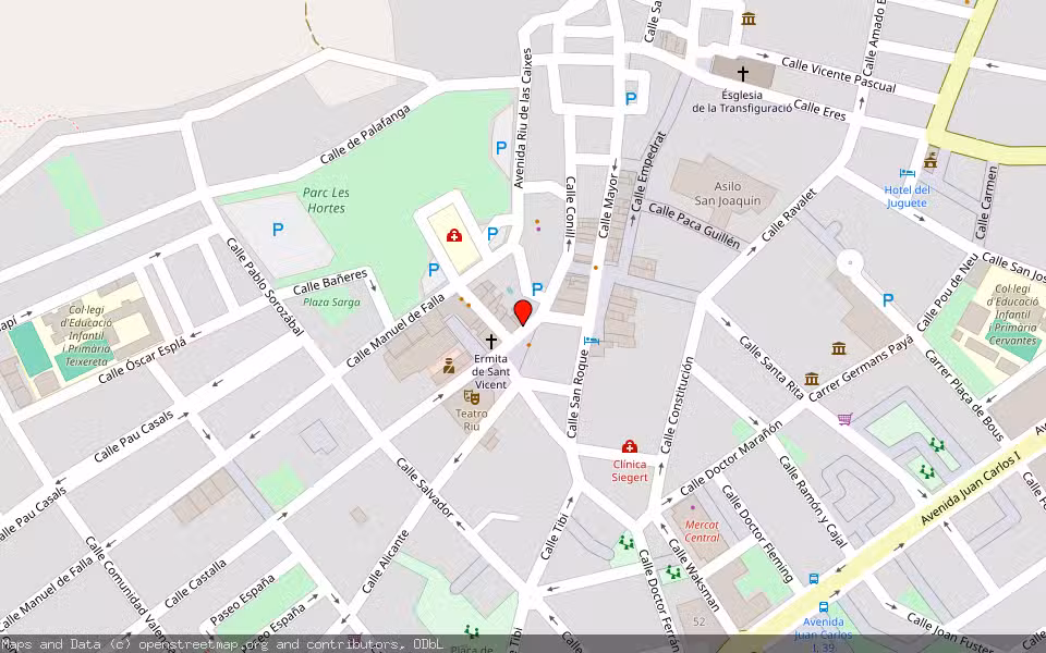 Mapa de Subasta Inmueble (Vivienda) en Ibi, Alicante/Alacant