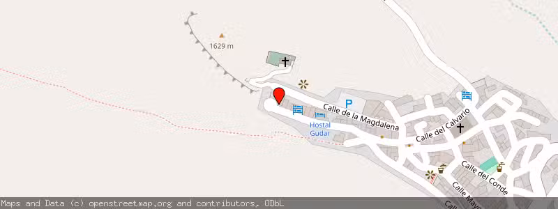Mapa de Subasta de Inmueble (Trastero) en Gudar, Teruel 