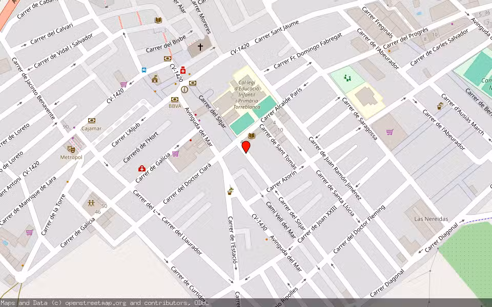 Mapa de Subasta Inmueble (Vivienda) en Torreblanca, Castellón/Castelló