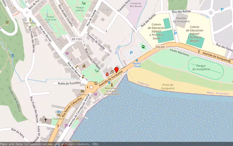 Mapa de Subasta Inmueble (Vivienda) en Moaña, Pontevedra
