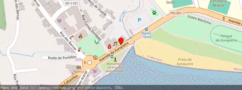Mapa de Subasta de Inmueble (Vivienda) en Moaña, Pontevedra 