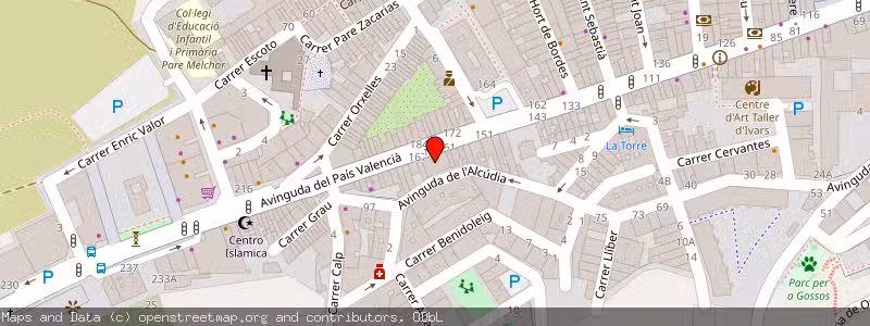Mapa de Subasta de Inmueble (Garaje) en Benissa, Alicante 
