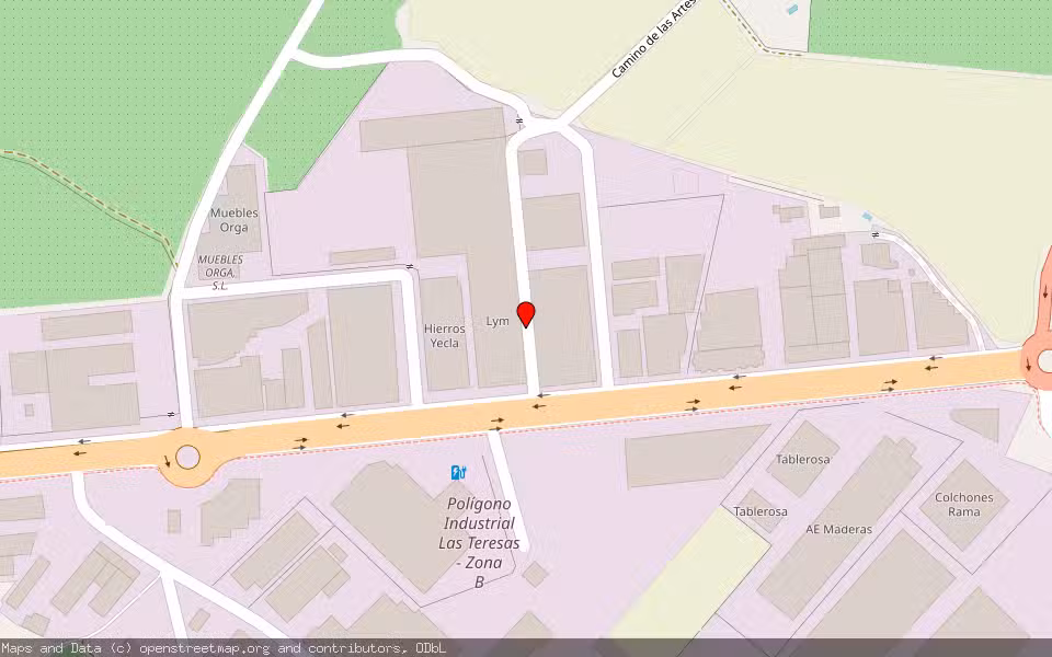 Mapa de Subasta Inmueble (Nave industrial) en Yecla, Murcia