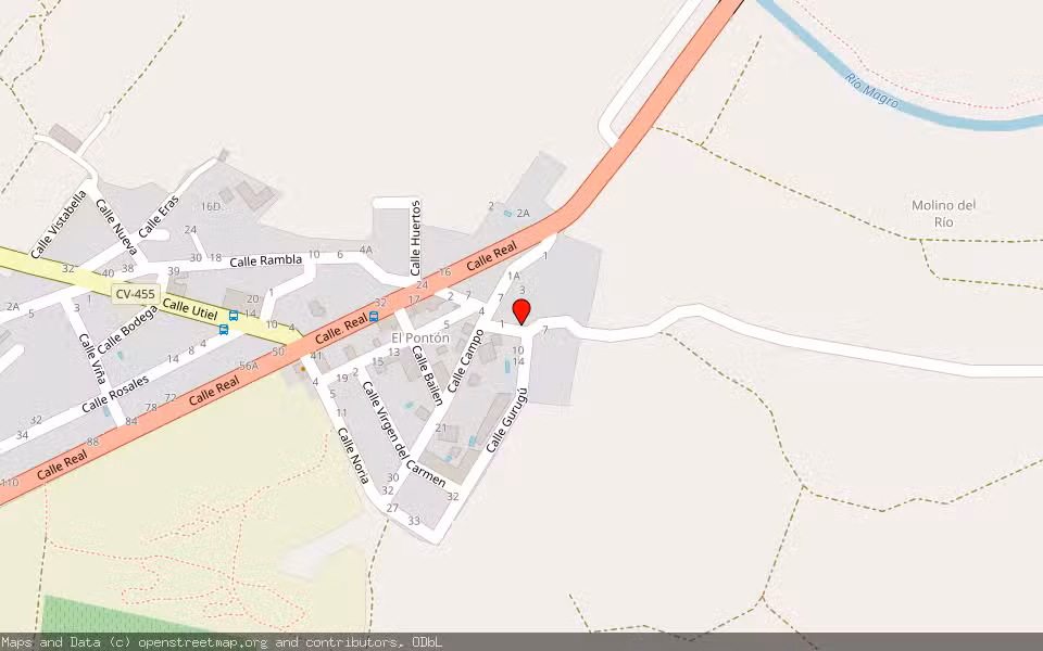 Mapa de Subasta Inmueble (Vivienda) en Requena, Valencia/València