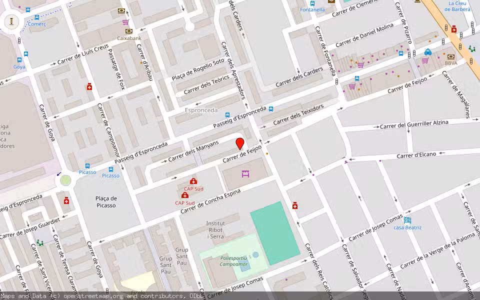 Mapa de Subasta Inmueble (Vivienda) en Sabadell, Barcelona