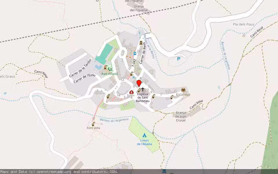 Mapa de Subasta Inmueble (Vivienda) en Argentera, Tarragona