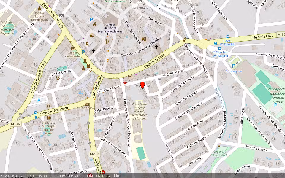 Mapa de Subasta Inmueble (Vivienda) en Torrelaguna, Madrid