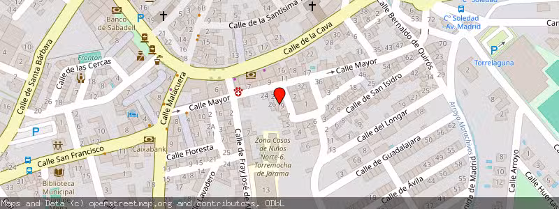 Mapa de Subasta de Inmueble (Vivienda) en Torrelaguna, Madrid 