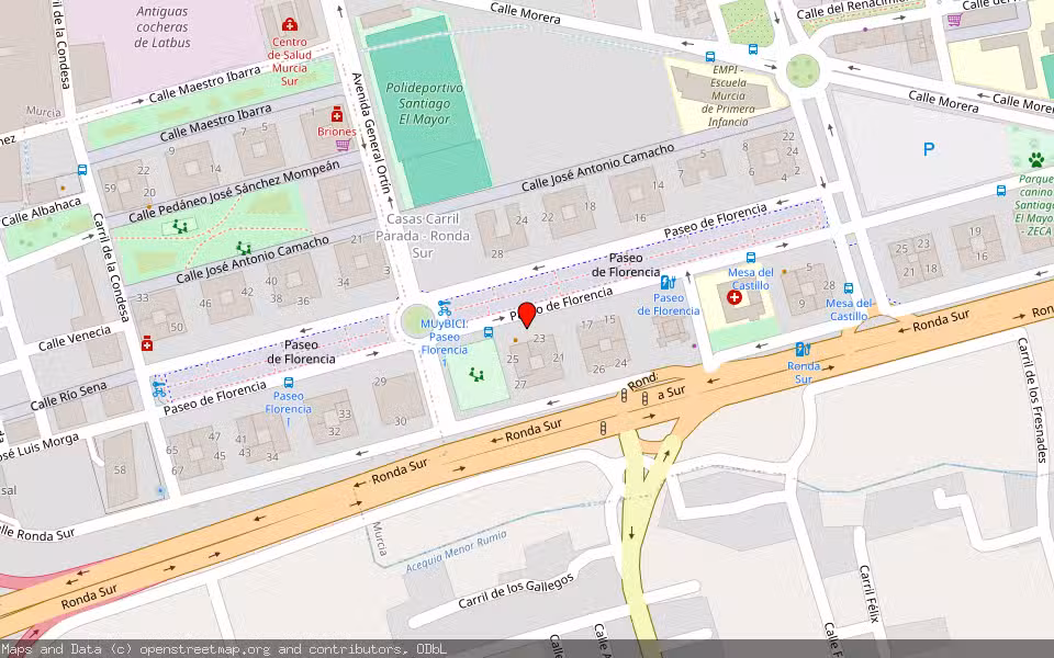 Mapa de Subasta Inmueble (Trastero) en Murcia