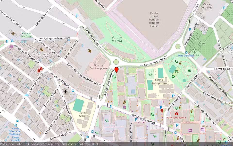 Mapa de Subasta Inmueble (Vivienda) en Cerdanyola Del Vallès, Barcelona