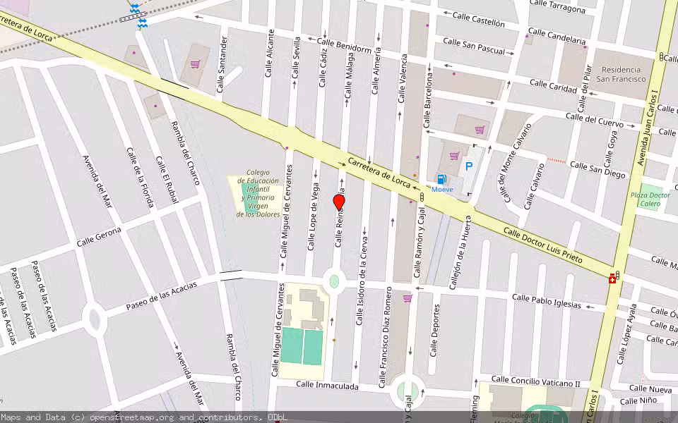Mapa de Subasta Inmueble (Local comercial) en Águilas, Murcia