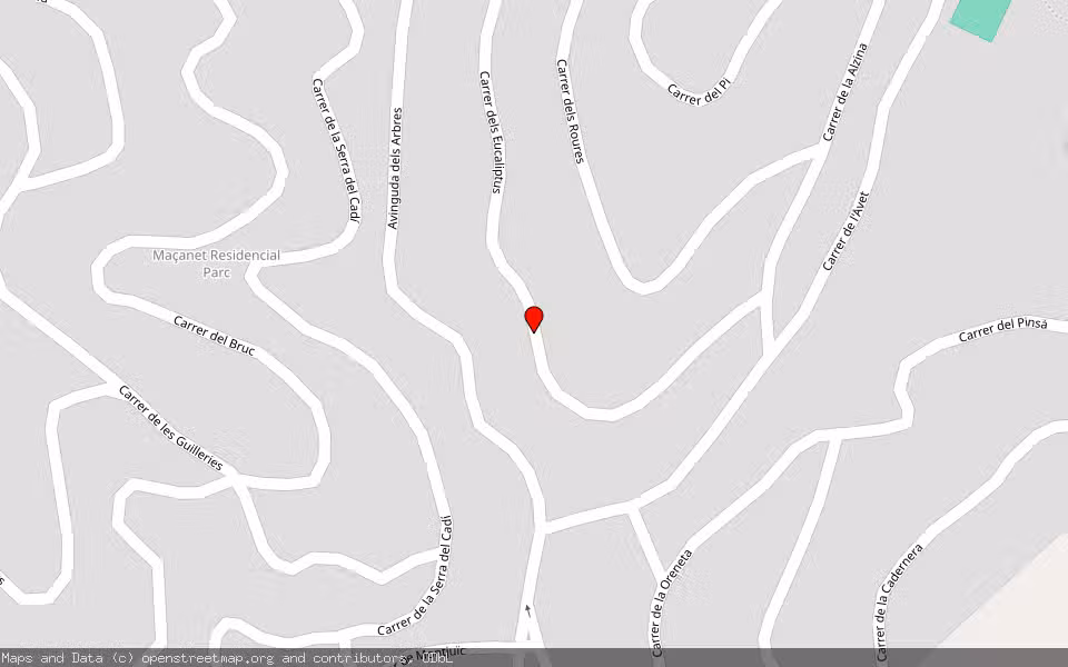Mapa de Subasta Inmueble (Vivienda) en Maçanet De La Selva, Girona