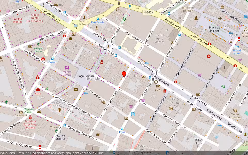 Mapa de Subasta Inmueble (Vivienda) en Tarragona
