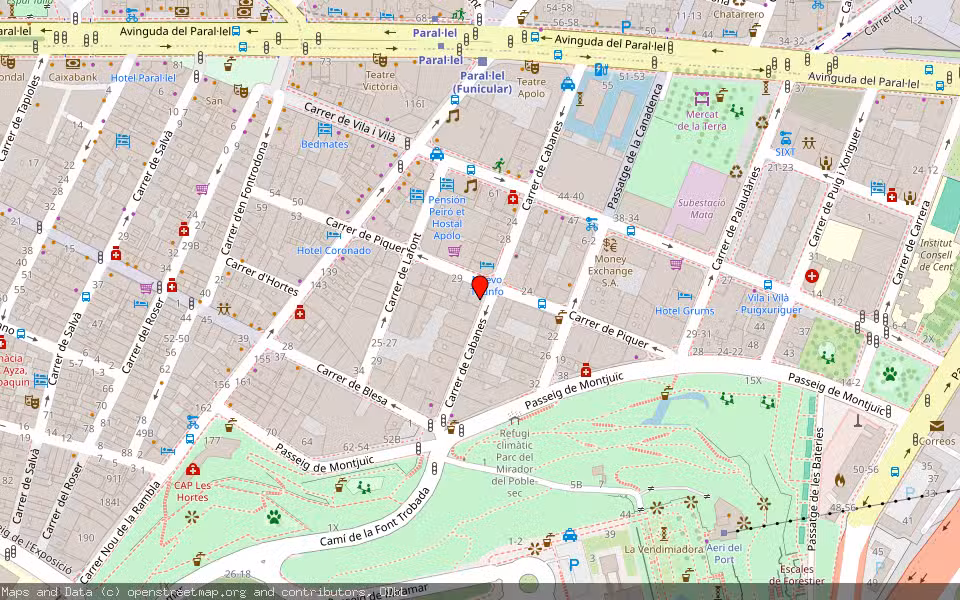 Mapa de Subasta Inmueble (Vivienda) en Barcelona
