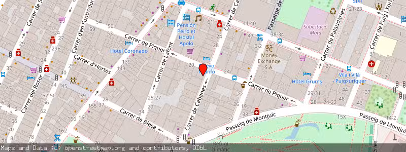 Mapa de Subasta de Inmueble (Vivienda) en Barcelona, Barcelona 
