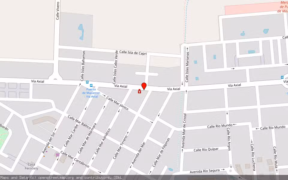 Mapa de Subasta Inmueble (Vivienda) en Mazarrón, Murcia