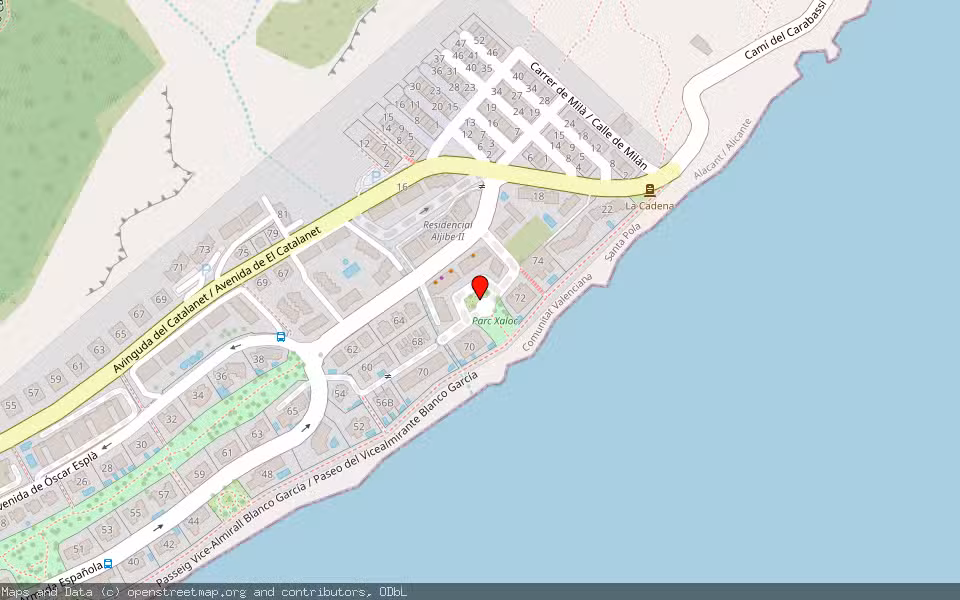 Mapa de Subasta Inmueble (Local comercial) en Santa Pola, Alicante/Alacant