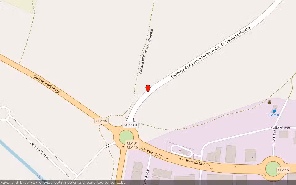 Mapa de Subasta Inmueble (Finca rústica) en Almazan, Soria