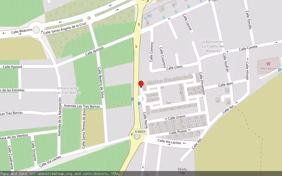 Mapa de Subasta Inmueble (Vivienda) en Mairena Del Aljarafe, Sevilla