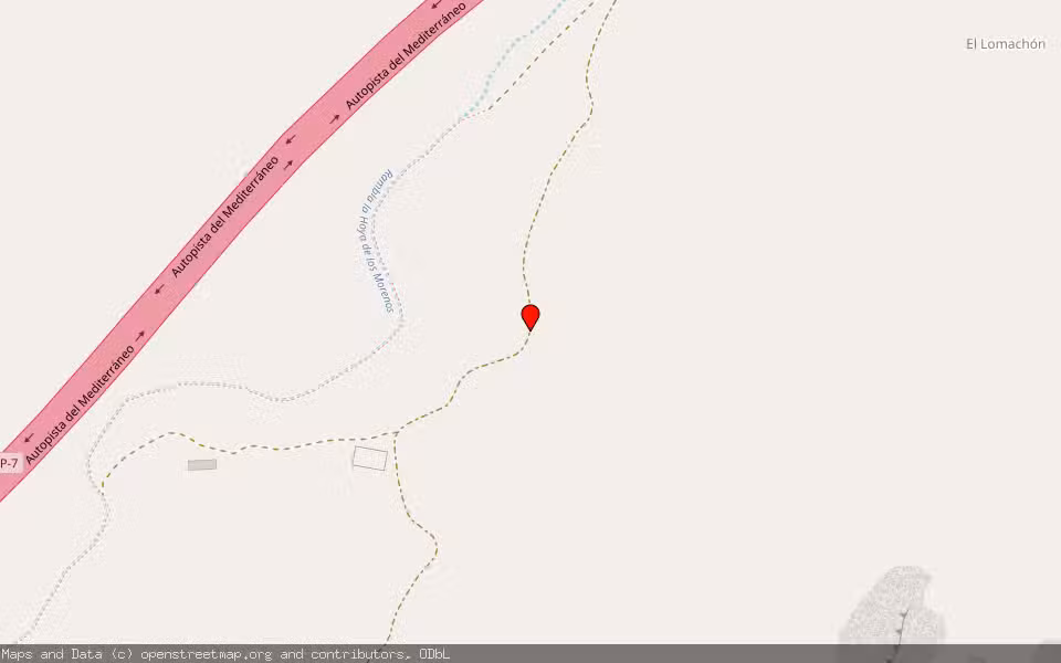 Mapa de Subasta Inmueble (Finca rústica) en Mazarron, Murcia
