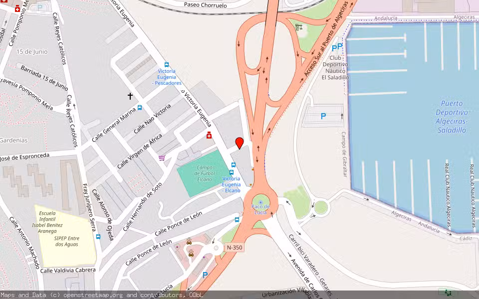 Mapa de Subasta Inmueble (Garaje) en Algeciras, Cádiz