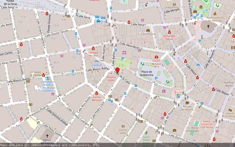 Mapa de Subasta Inmueble (Vivienda) en Albacete