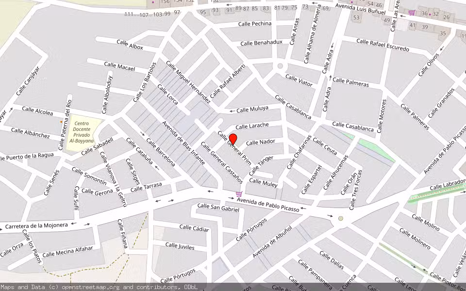 Mapa de Subasta Inmueble (Vivienda) en Roquetas De Mar, Almería