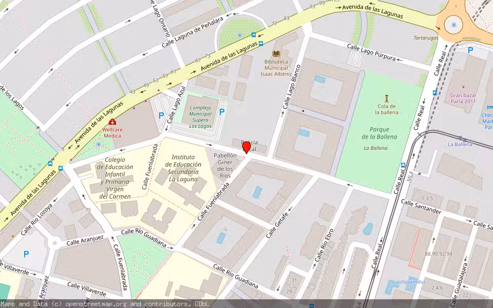 Mapa de Subasta Inmueble (Garaje) en Parla, Madrid