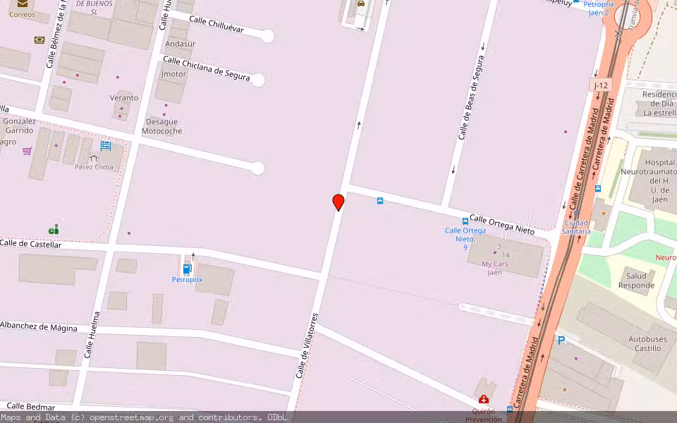 Mapa de Subasta Inmueble (Nave industrial) en Jaén
