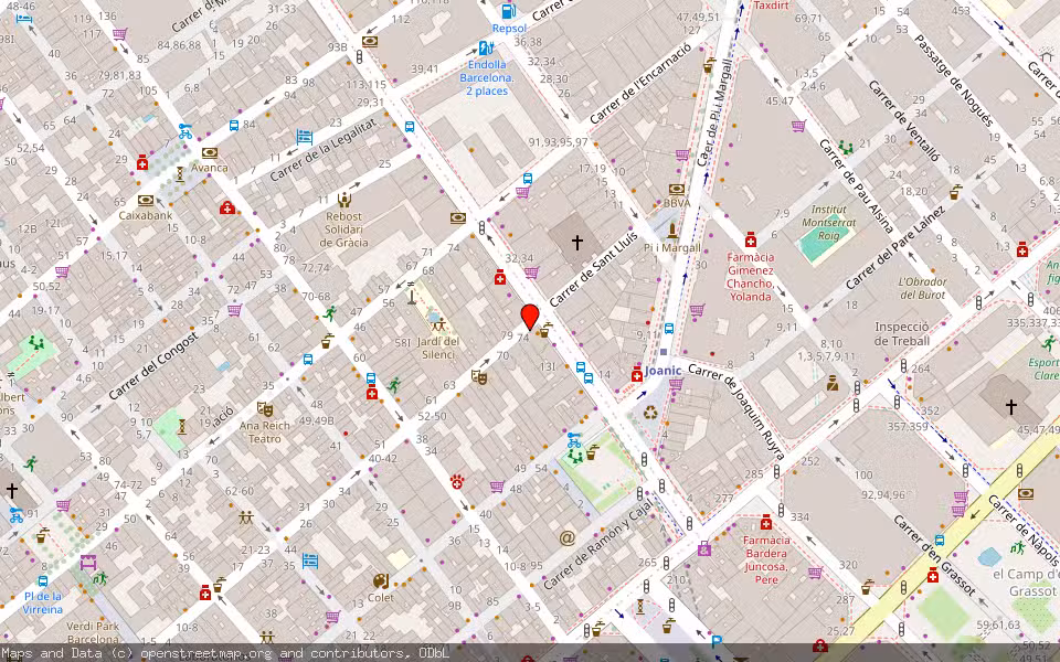 Mapa de Subasta Inmueble (Vivienda) en Bar, Barcelona