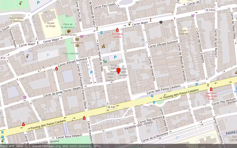 Mapa de Subasta Inmueble (Vivienda) en Salt, Girona