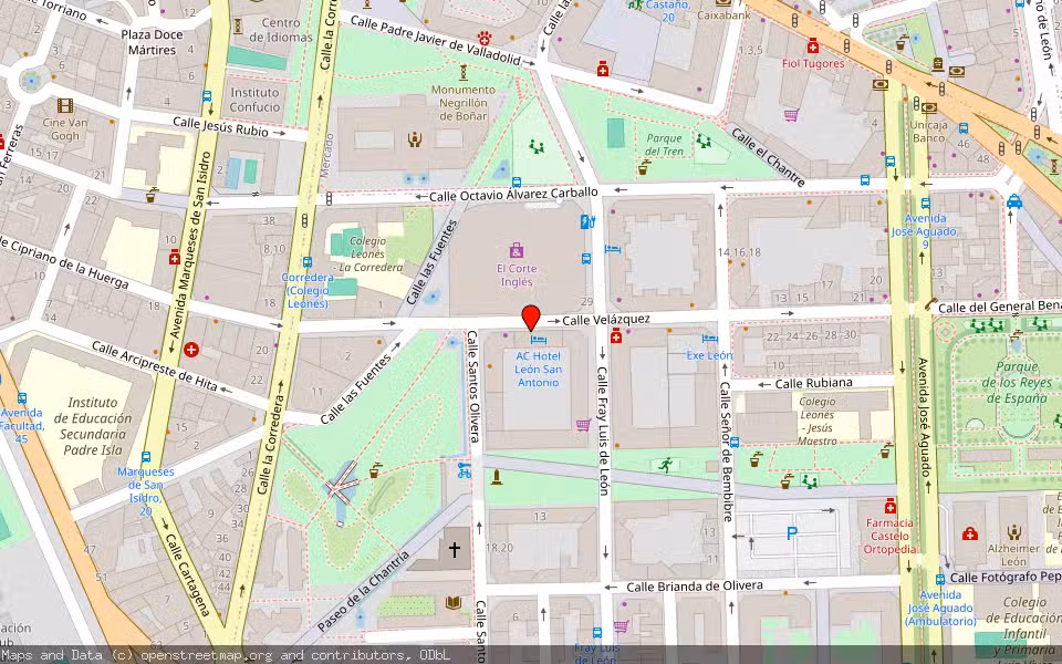 Mapa de Subasta Inmueble (Vivienda) en Leon, León