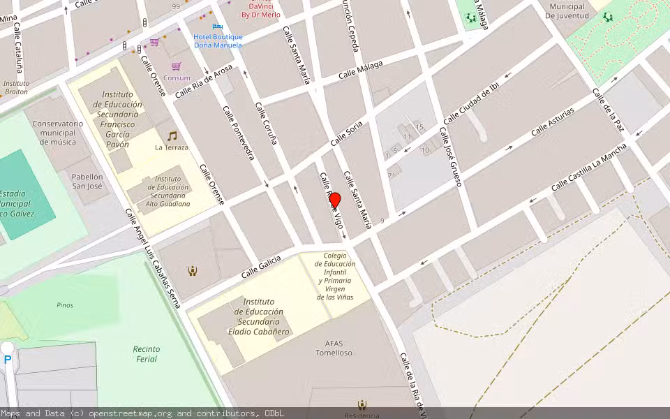 Mapa de Subasta Inmueble (Vivienda) en Mérda, Badajoz