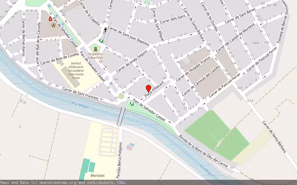 Mapa de Subasta Inmueble (Vivienda) en Algemesi, Valencia/València