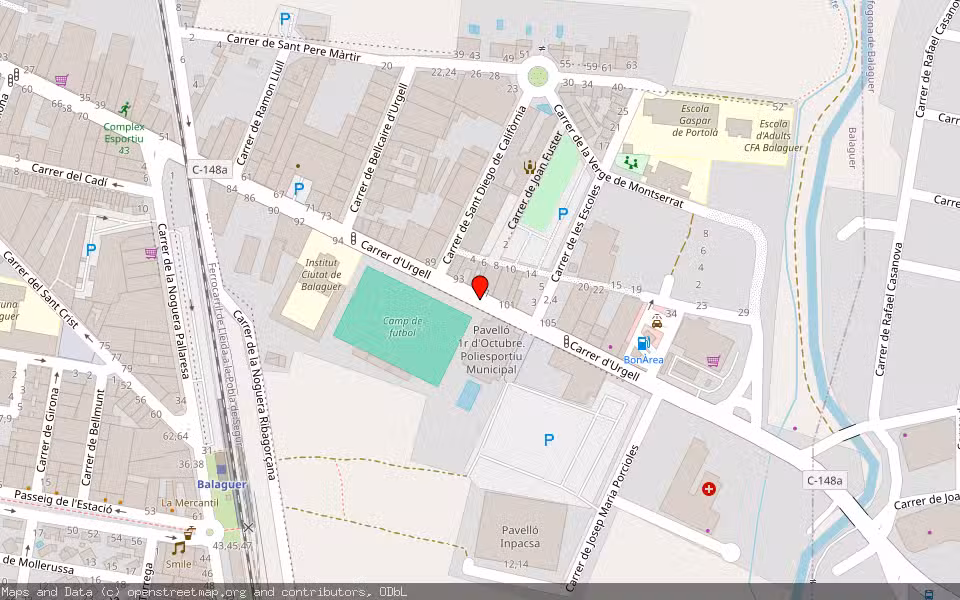 Mapa de Subasta Inmueble (Vivienda) en Balaguer, Lleida