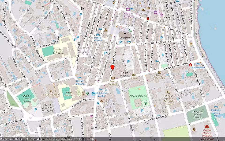 Mapa de Subasta Inmueble (Garaje) en L'escala, Girona