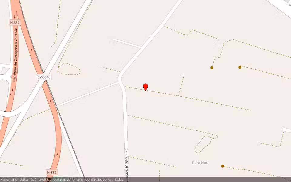 Mapa de Subasta Inmueble (Finca rústica) en Cullera, Valencia/València