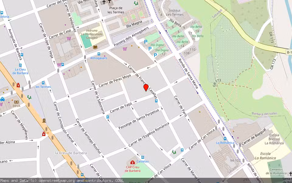 Mapa de Subasta Inmueble (Vivienda) en Sabadell, Barcelona