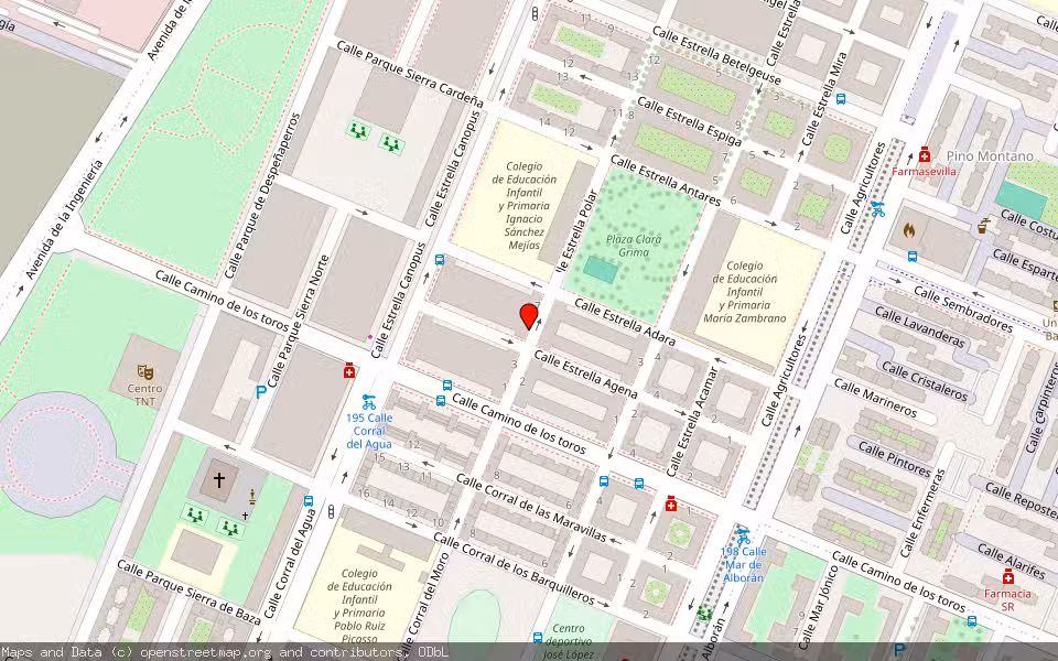 Mapa de Subasta Inmueble (Vivienda) en Sevilla