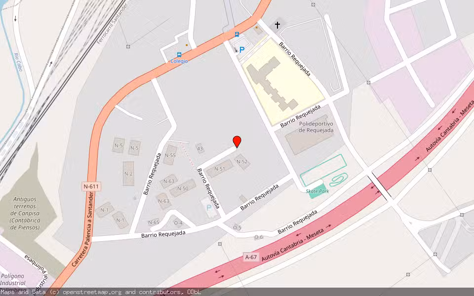 Mapa de Subasta Inmueble (Vivienda) en Polanco, Cantabria