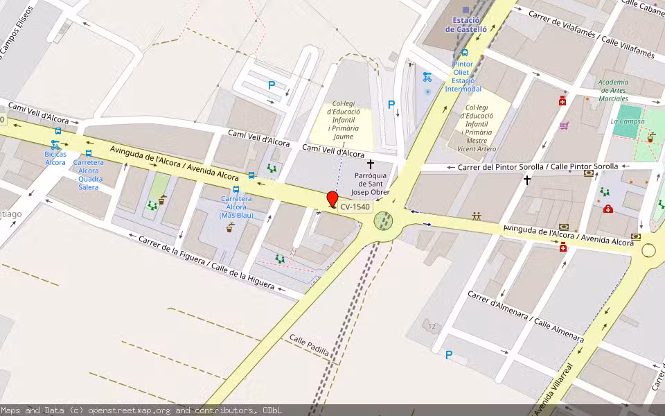 Mapa de Subasta Inmueble (Vivienda) en Castellón, Castellón/Castelló